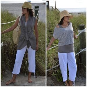 The Earth Collection 100% cotton cropped lounge pants